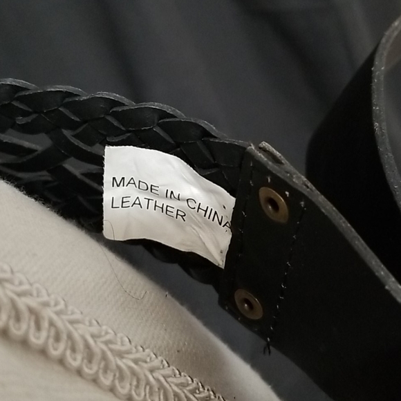 Weaved Black Leather Belt by Element - Picture 4 of 7